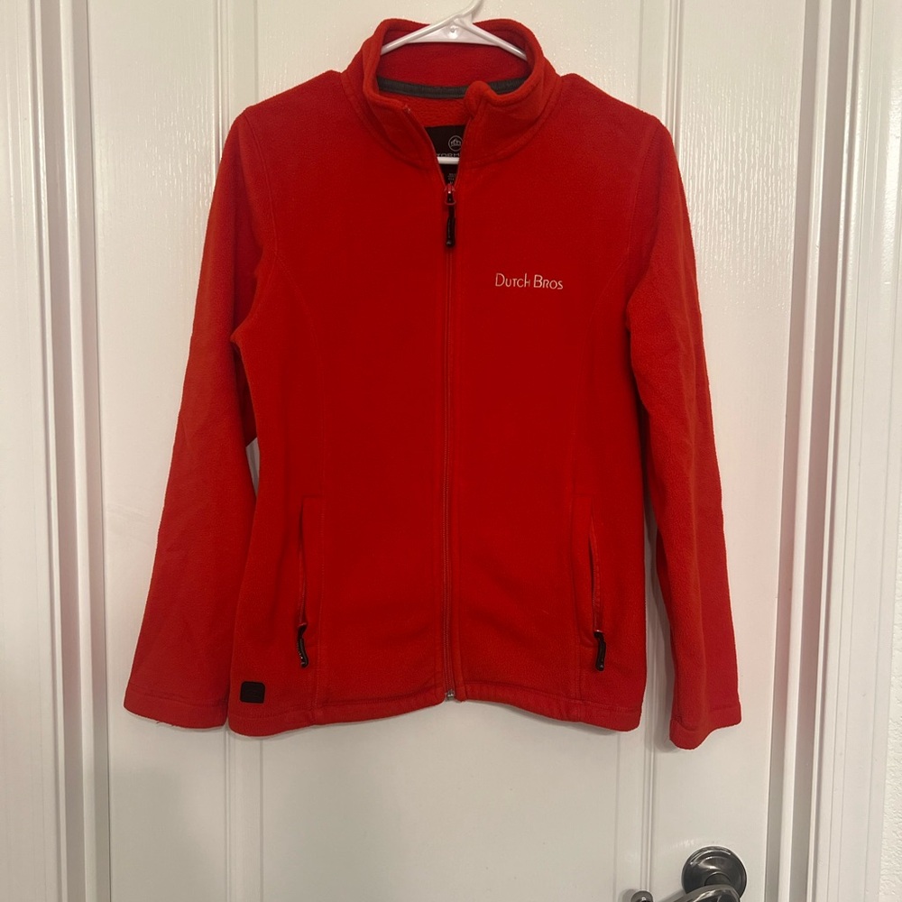 Dutch Bros Red Fleece Jacket